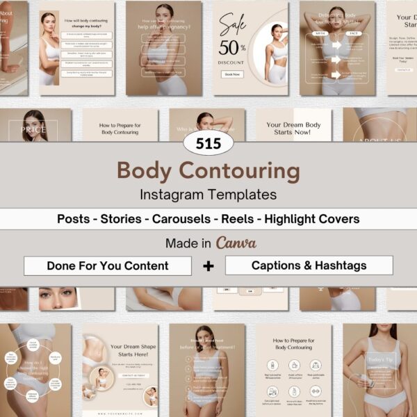 body contouring instagram templates