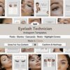 lash technician instagram templates