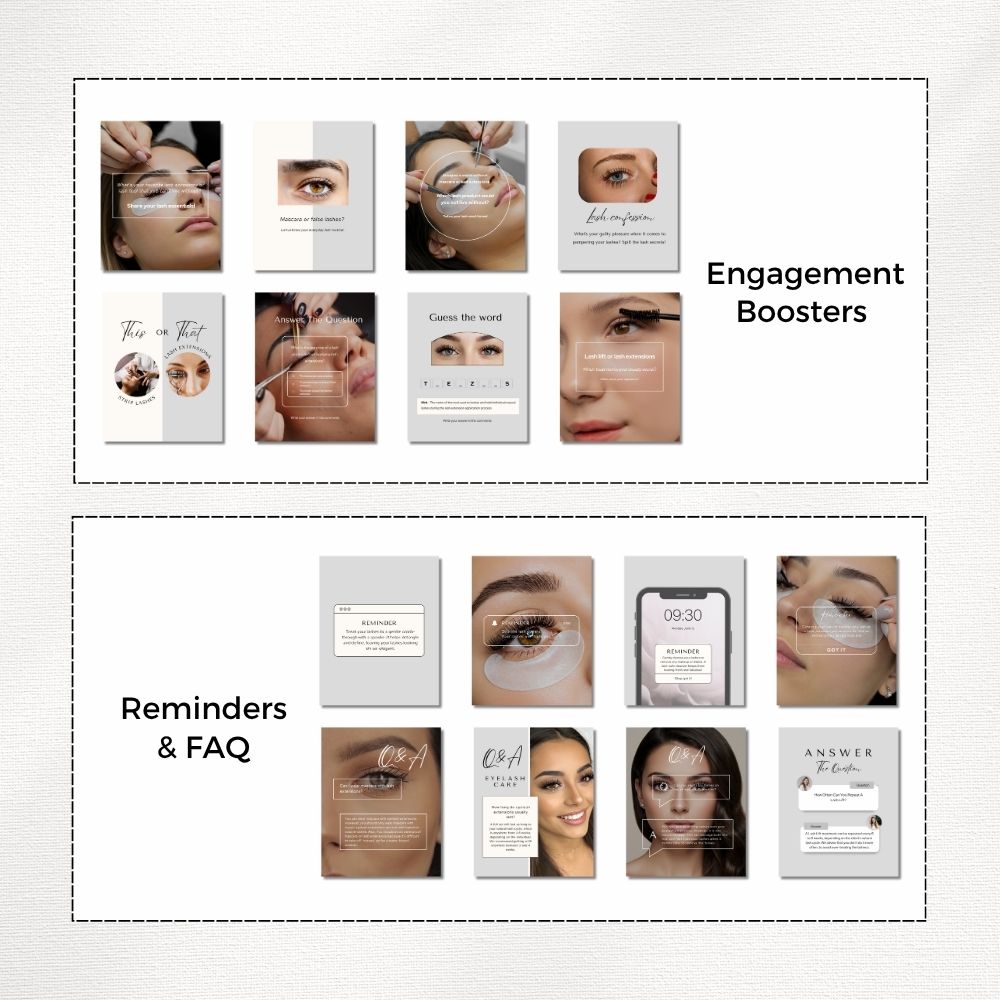 lash technician instagram templates lash technician instagram templates