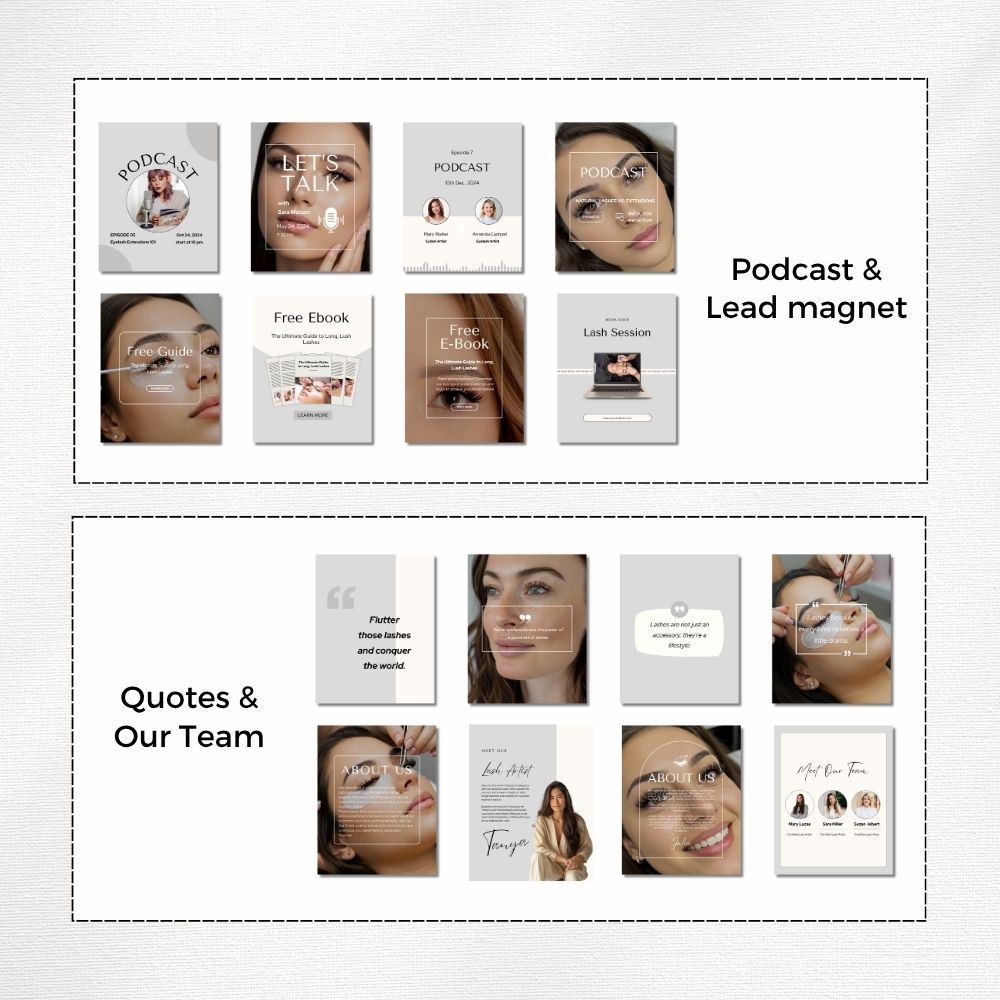 lash technician instagram templates lash technician instagram templates