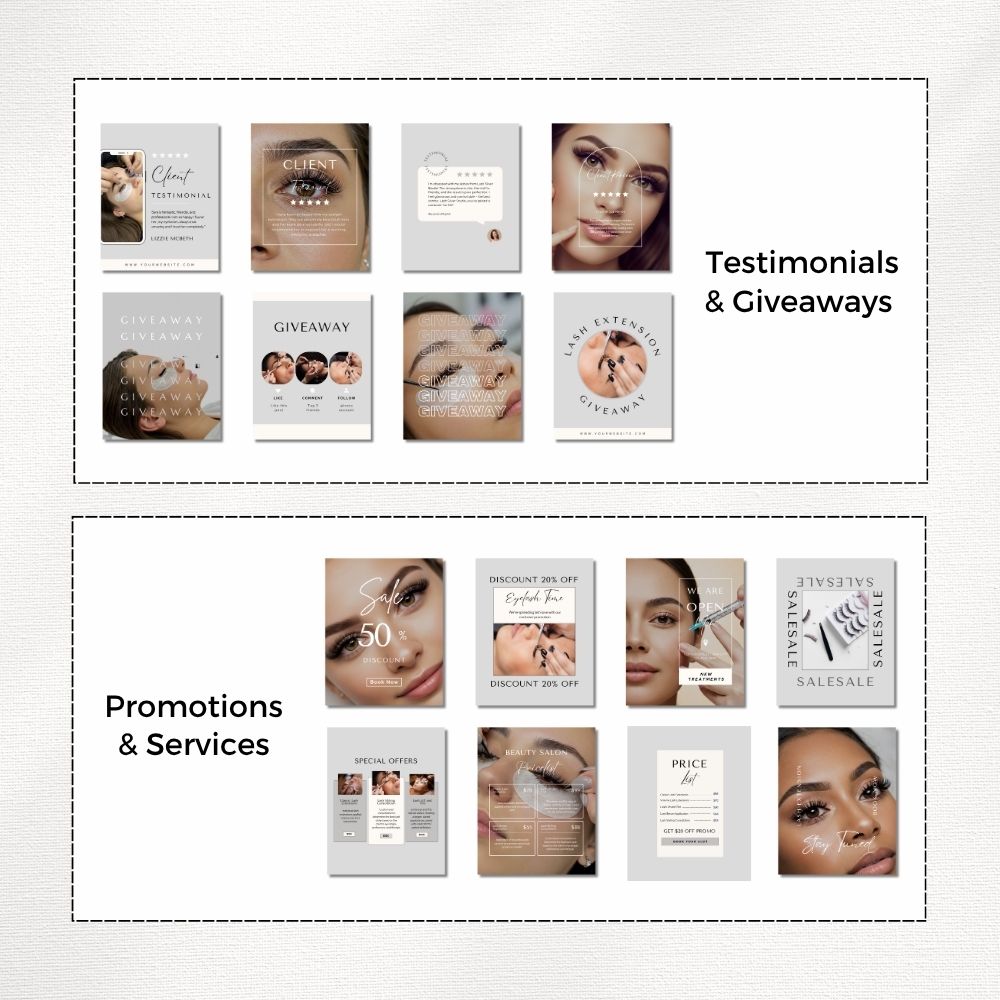 lash technician instagram templates lash technician instagram templates