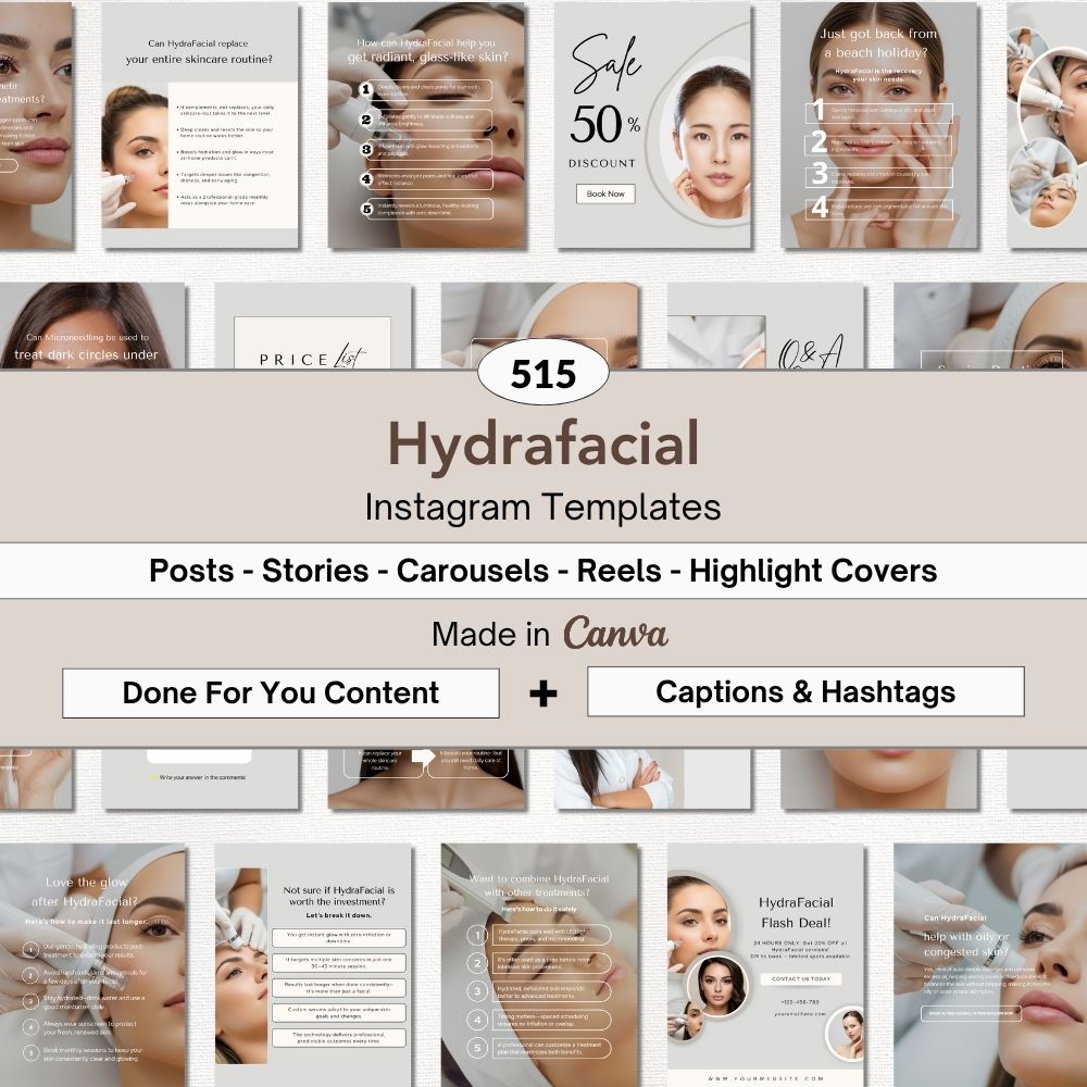 hydrafacial instagram templates hydrafacial instagram templates