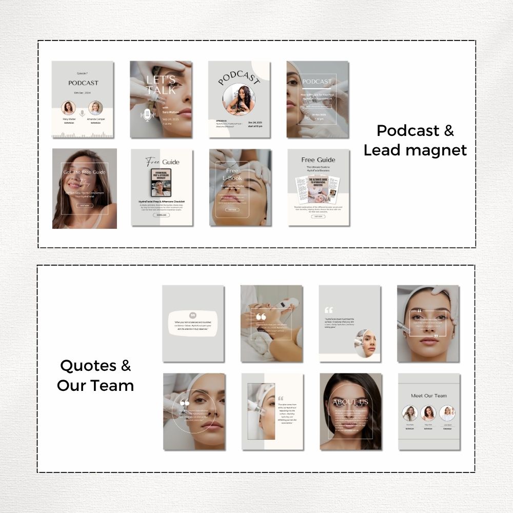 hydrafacial instagram templates hydrafacial instagram templates