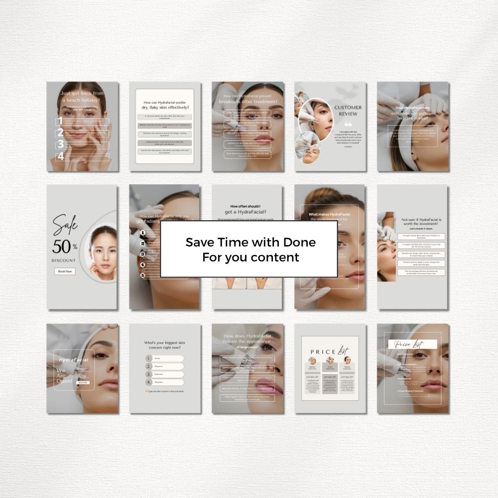 hydrafacial instagram templates hydrafacial instagram templates