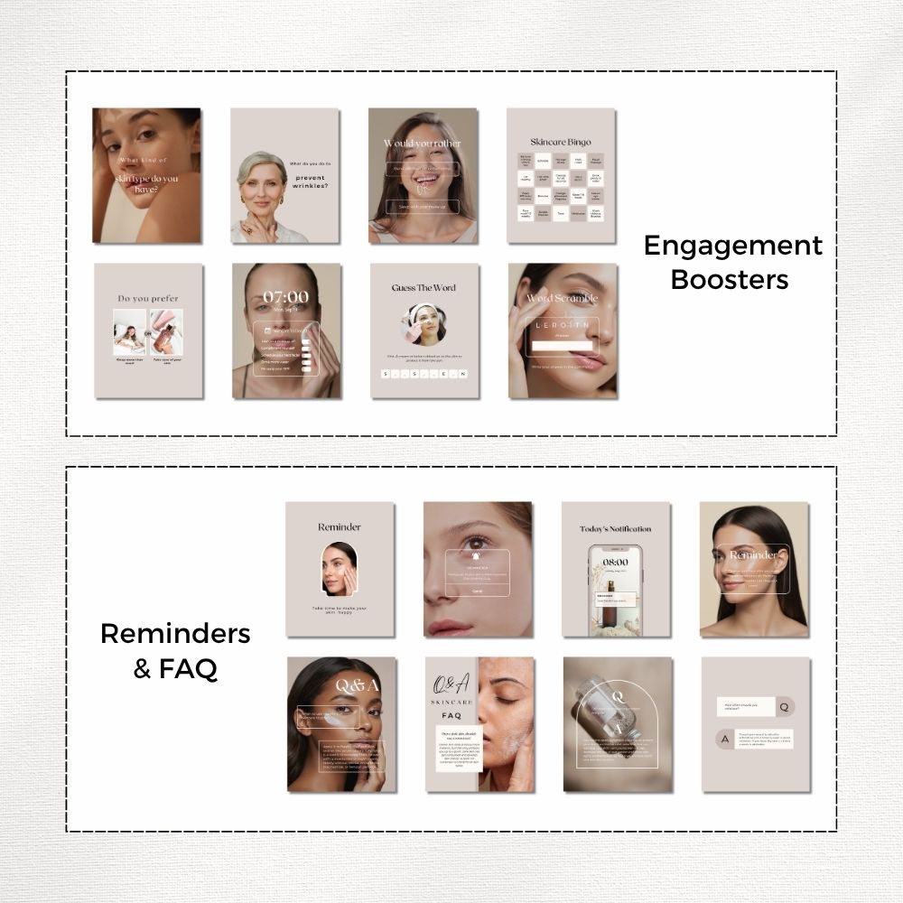 skincare instagram templates skincare instagram templates