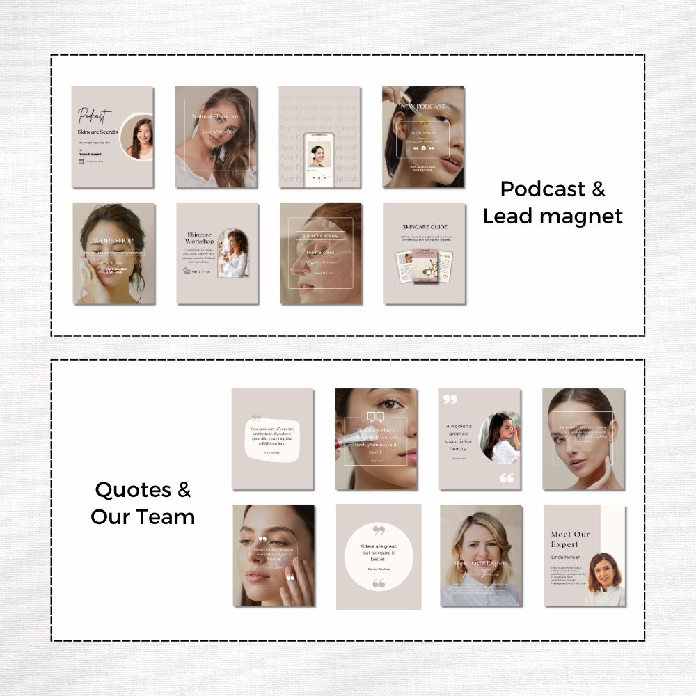 skincare instagram templates skincare instagram templates
